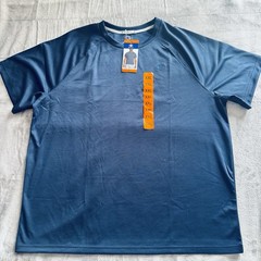 Champion Performance Mens Active Shirt Size Large Blue Color Short Sleeves