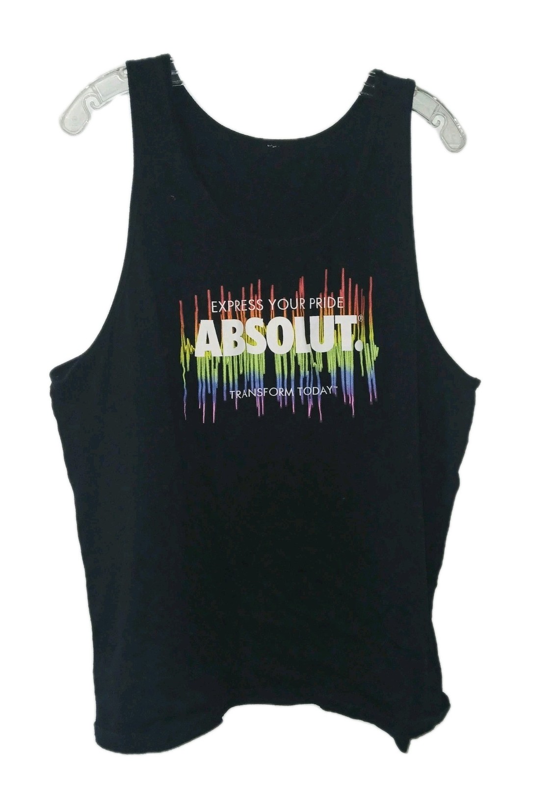 Absolute Men's Athletic Tank Top Pride Large Black gallery