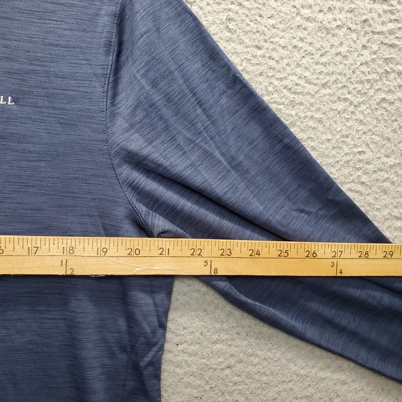 Greg Norman Cedar Hill Activewear Shirt Men Medium Blue Golf Performance 1/4 Zip gallery