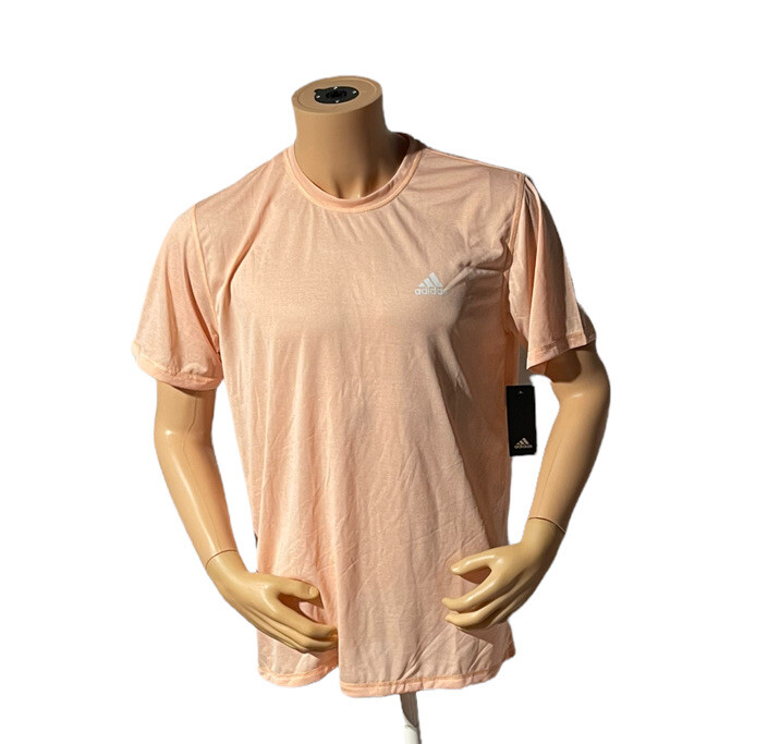 Adidas Mens tech Heather peach tee shirt size Large gallery