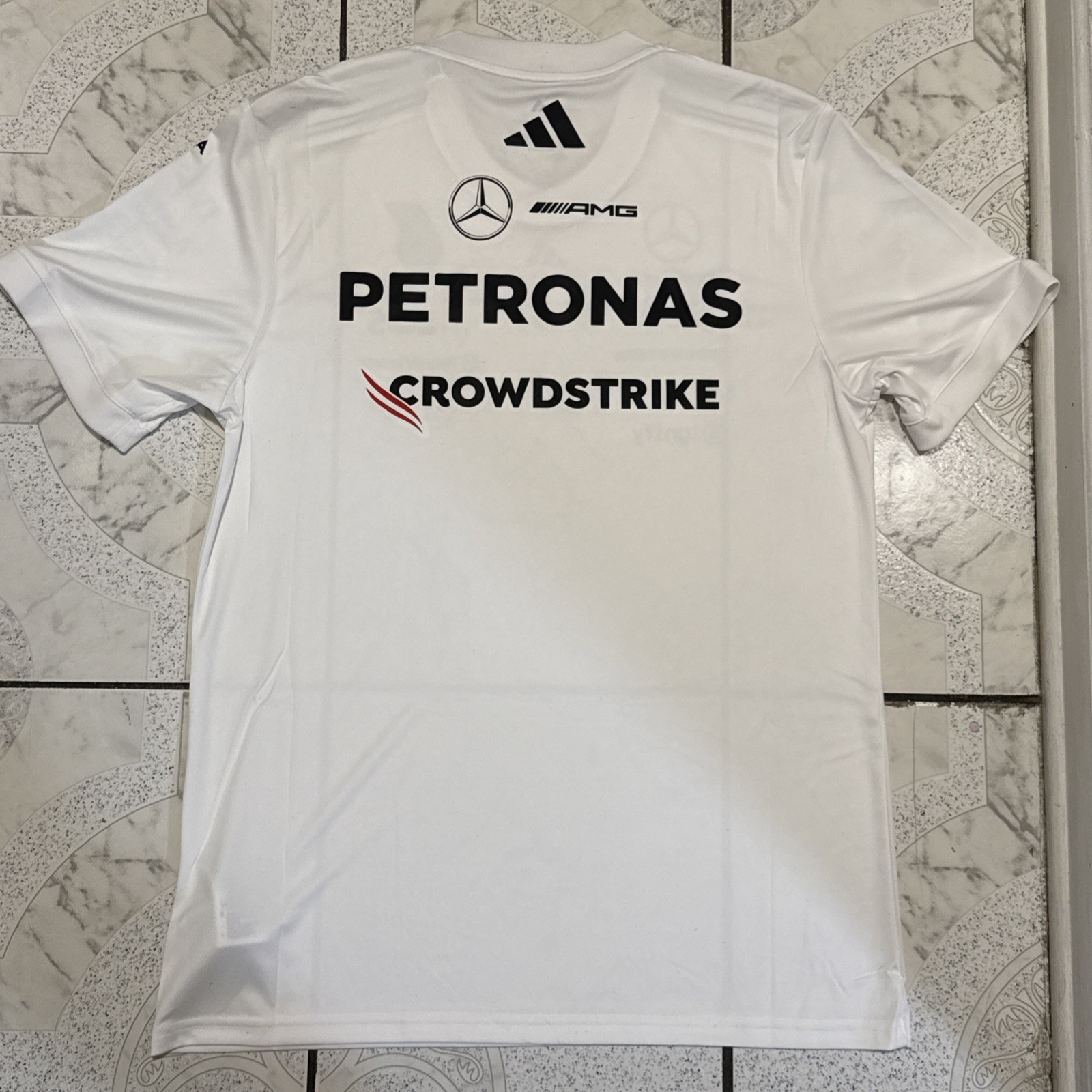 New Adidas Mercedes AMG Petronas Formula One Driver Jersey Men’s Sz Large JX5798 gallery