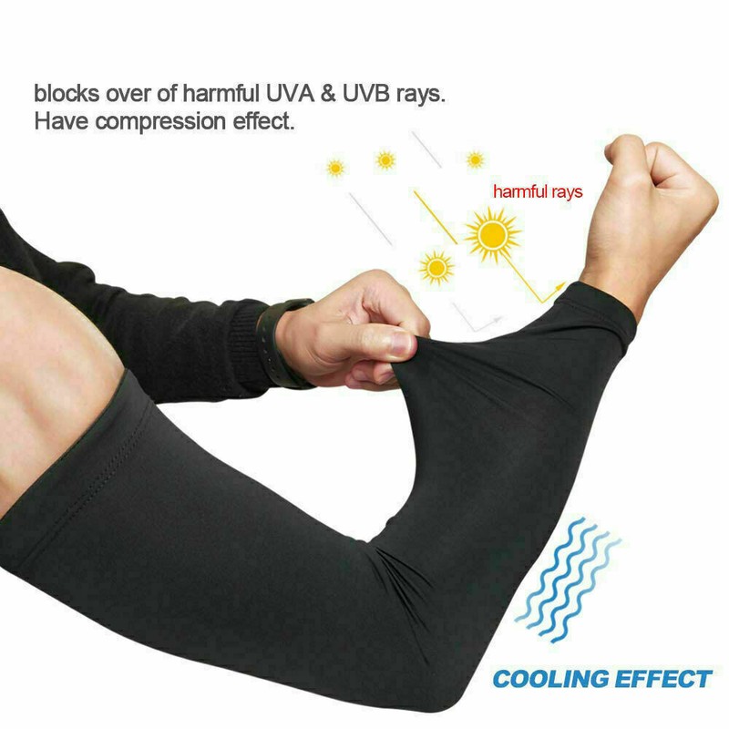 Cooling Arm Sleeves Tattoo Cover UV Sun Protection Sports Outdoor for Men Women gallery