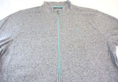 Tommy Bahama Men’s Full Zip Mock Neck Track Jacket Grey Mint Green Marlin NWT