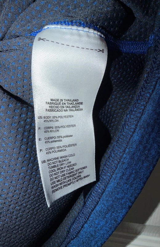 Adidas Blue and Black spec Climalite XL Men's Short Sleeve Shirt (1) gallery