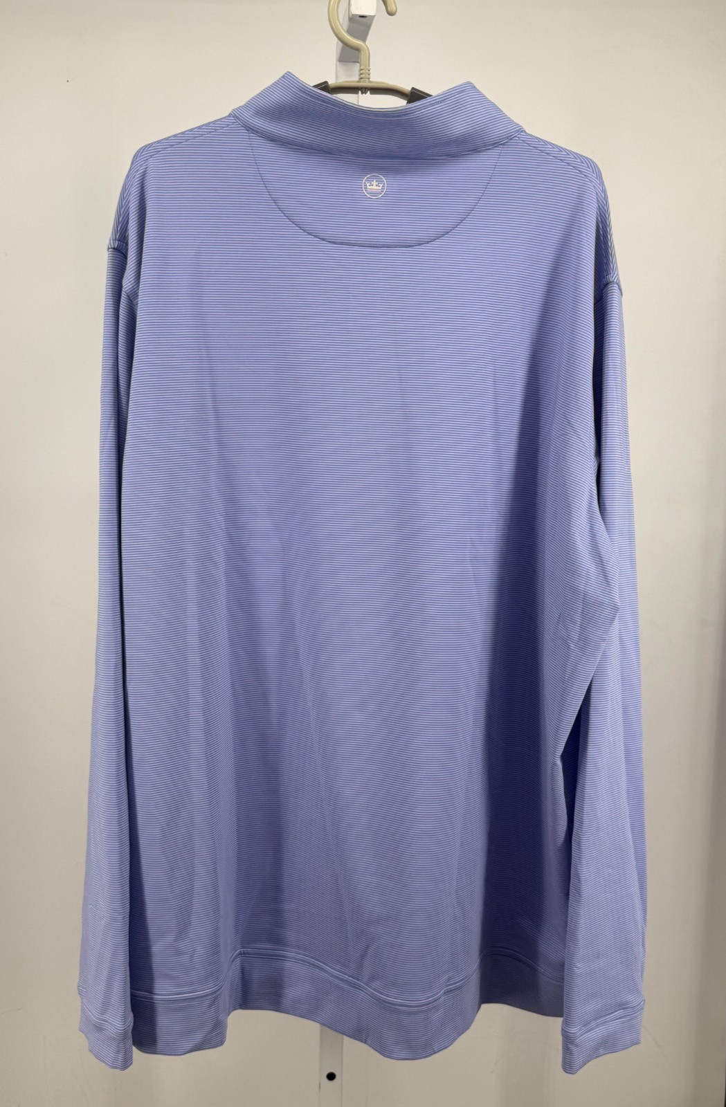 Peter Millar Perth Sugar Stripe Performance Quarter Zip Golf Pullover Mens 3XL gallery