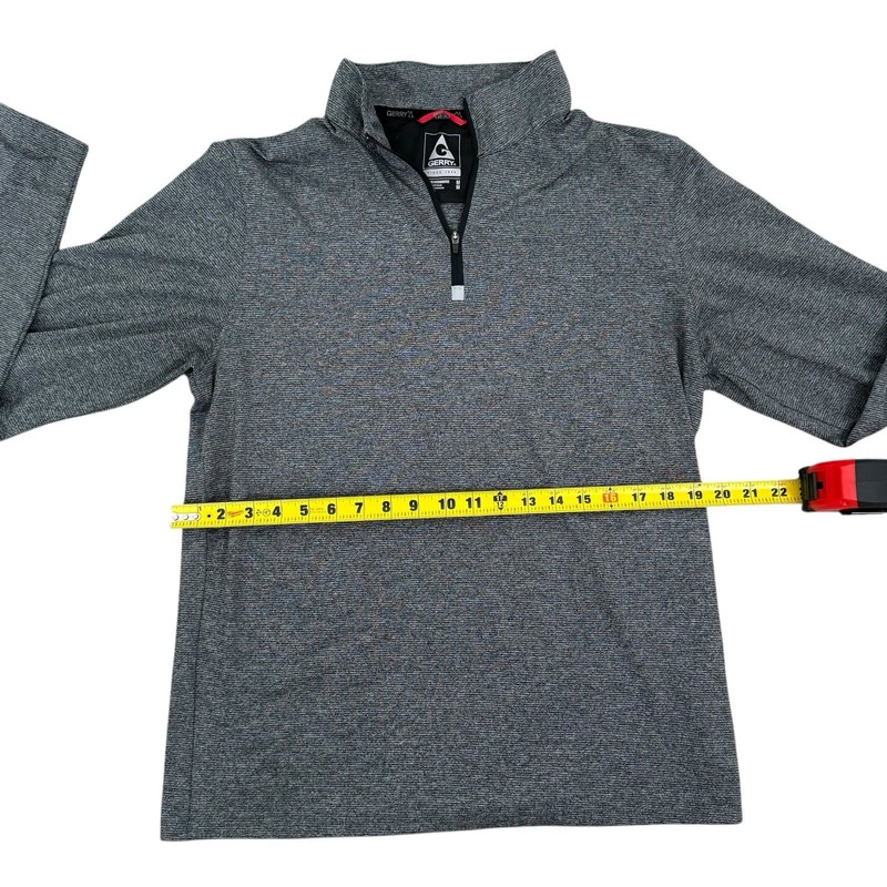 Gerry 1/4 Zip Pullover Men's Medium Gray Performance Golf Shirt Activewear gallery