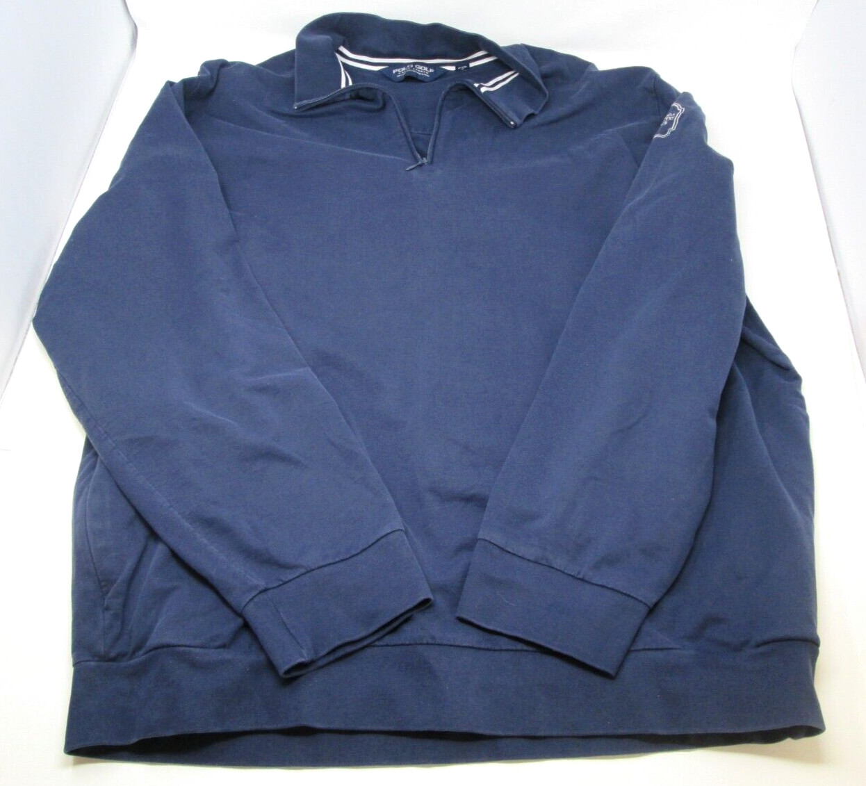 Polo Ralph Lauren Mens Pullover Size XXL 1/4 Zip Pockets Moraga Country Club Blu gallery