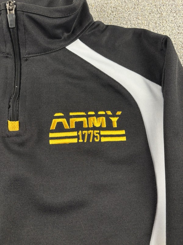 US Army Performance 1775 Pullover Jacket 1/4 Zip Black Mens Size Large gallery