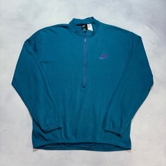 Vintage Nike ACG 1/4 Zip Pullover Men’s XL Teal Purple Cycling Outdoor Hiking