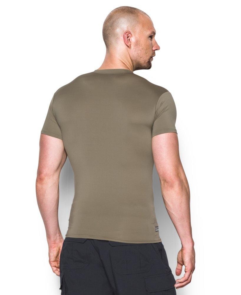 Under Armor Mens Tactical HeatGear Compression Shirt, Federal Tan gallery