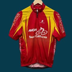 Hincapie Sportswear Cycling Jersey Full Zip Top Red Tour of California Sz S