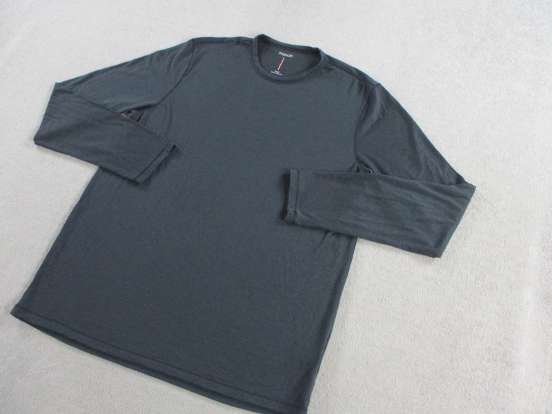 Proof Shirt Mens Large Gray 72 Hour Merino Wool Crewneck Long Sleeve Baselayer gallery
