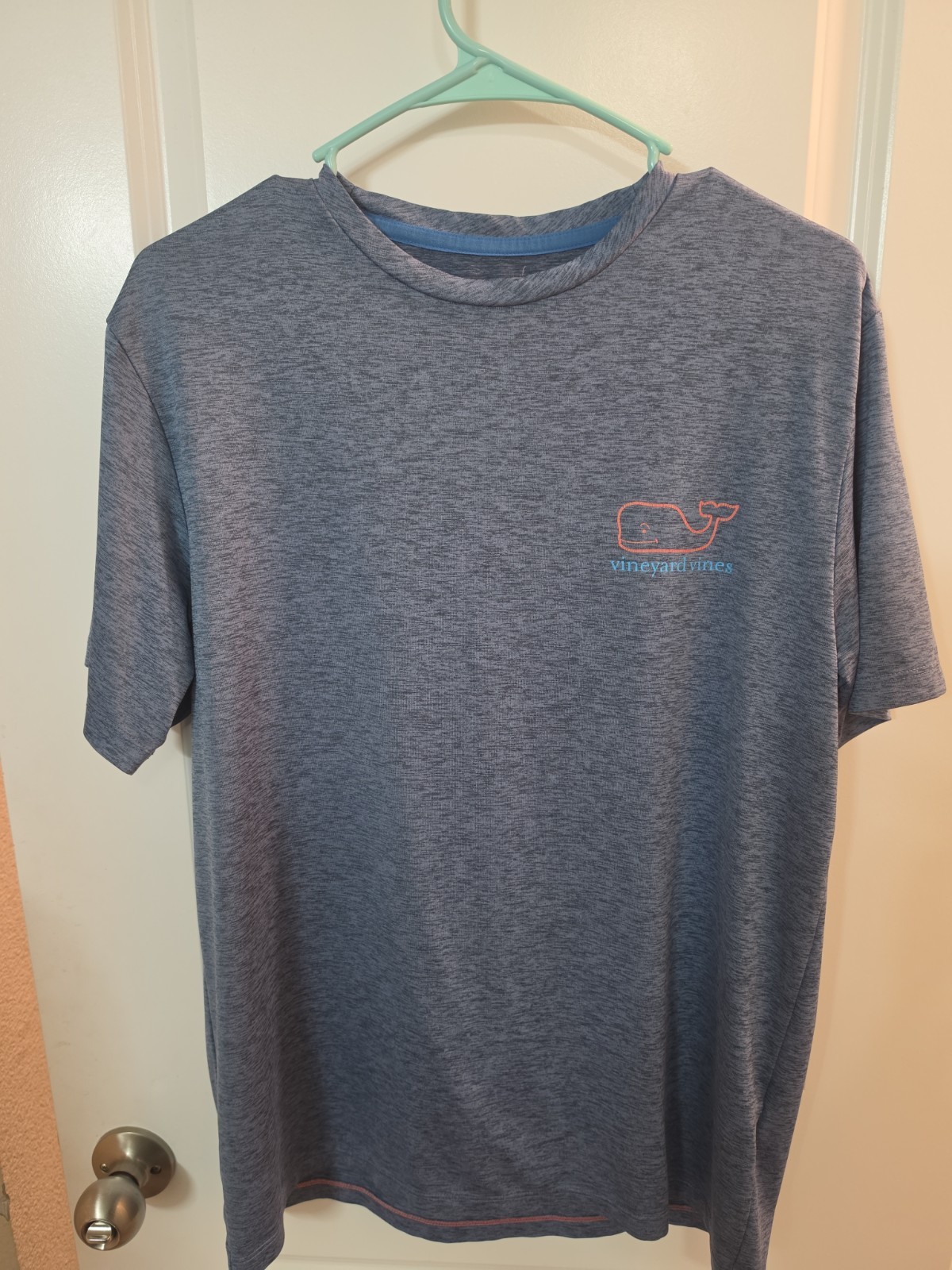 Vineyard Vines Performance Workout T-Shirt Size S Small Blue Lightweight Heather gallery