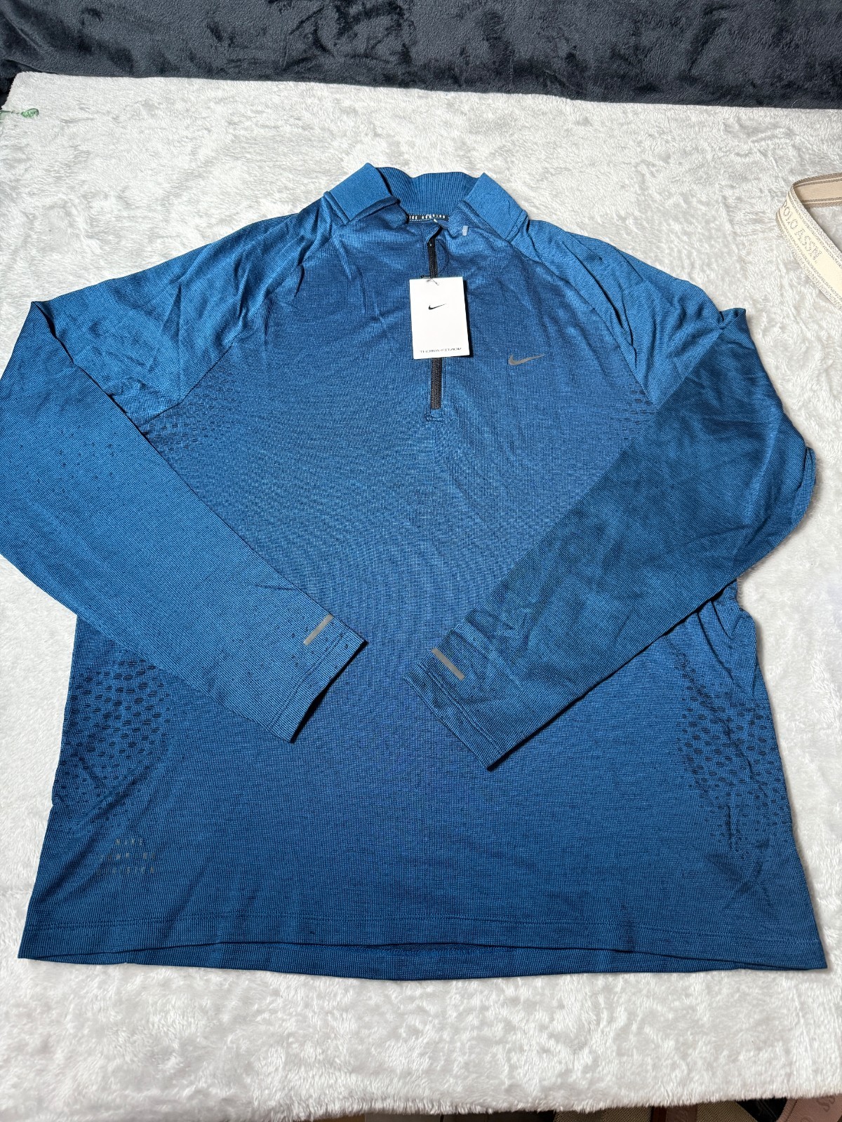 Nike Running Division Men's Therma-Fit ADV Top FN3373-476 Blue Fitted Size XL gallery