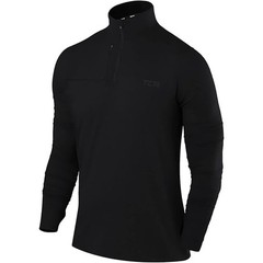 TCA Fusion Pro Quickdry Long Sleeve Half Zip Shirt, Pocket & Thumb Holes, XXL
