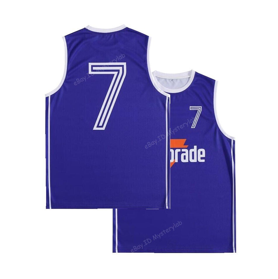 Throwback Kukoc #7 Team Yugoslavia Basketball Jersey Blue Sewn Custom Names