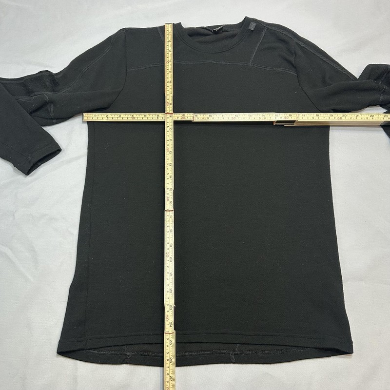 Helly Hansen Shirt Mens L Black Merino Wool Thermal Base Layer Ski Hiking gallery