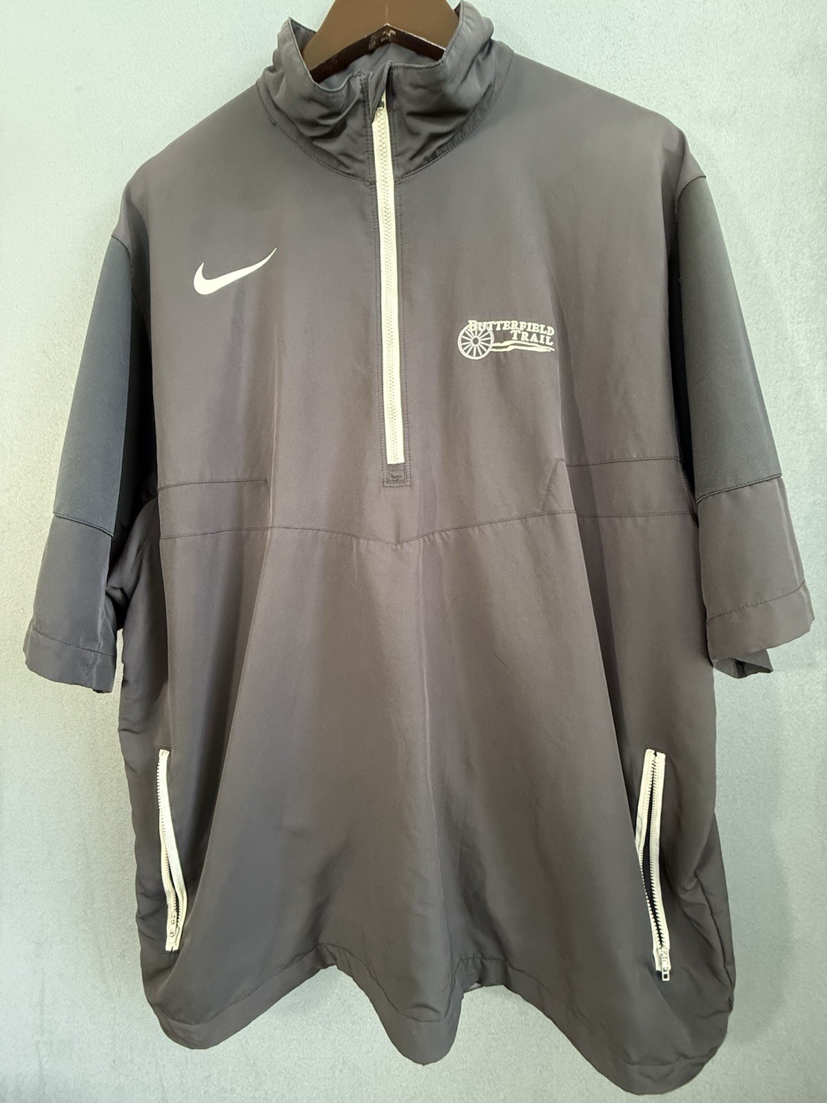 Nike Golf 1/2 Zip Storm Fit 100% Poly Repel Men’s XL Black Short Sleeve Jacket gallery