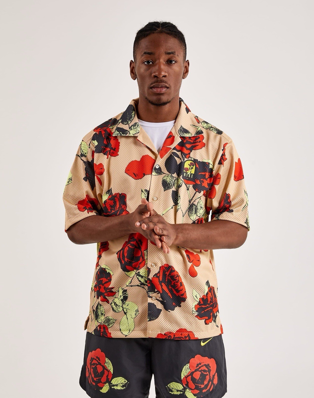 Nike Rose City Top Mesh Button Up Dri-FIT FJ1650-126 Short Sleeve Men Size Small gallery