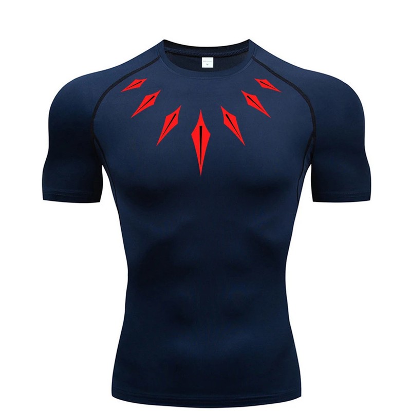 Anime Men's Compression Shirt Quick Dry Gym Running Athletic Fitness Tee Top gallery