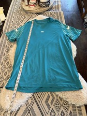 NIKE Strike Mens Dri-Fit Soccer Jersey T Shirt Top Aqua Blue Men’s Size XL Top
