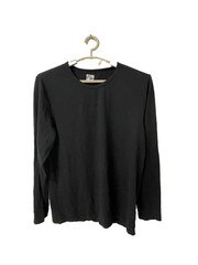 NEW 32 Degrees Heat t Shirt Mens M 42×26 32″Slv solid Black Long sleeve Lightwt