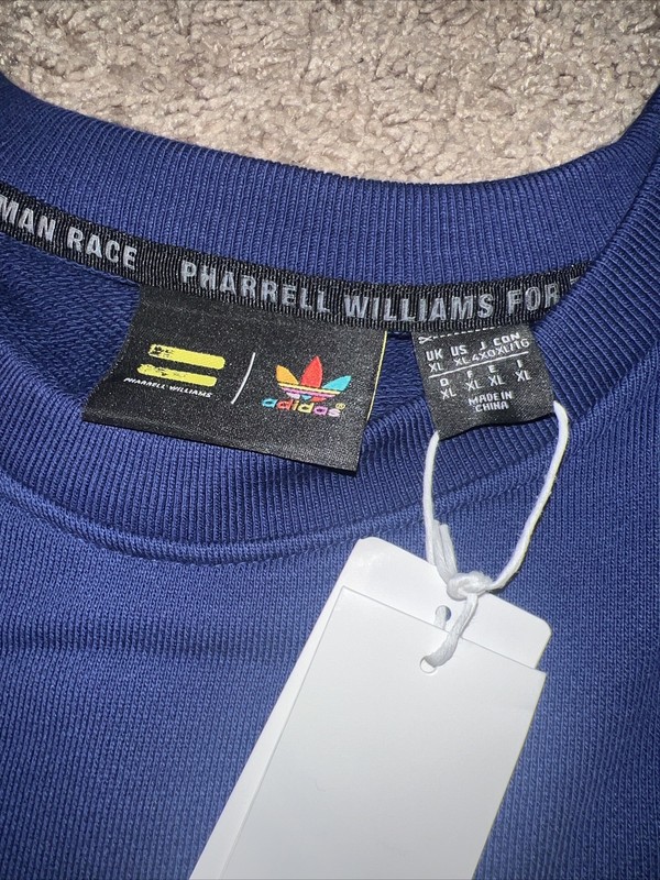 Adidas Pharrell Williams Humanrace Crew Sweatshirt Navy Blue Men's XL H58306 gallery