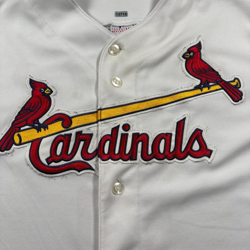 Vintage St. Louis Cardinals Jersey Mens Medium #5 Albert Pujols Button Front gallery