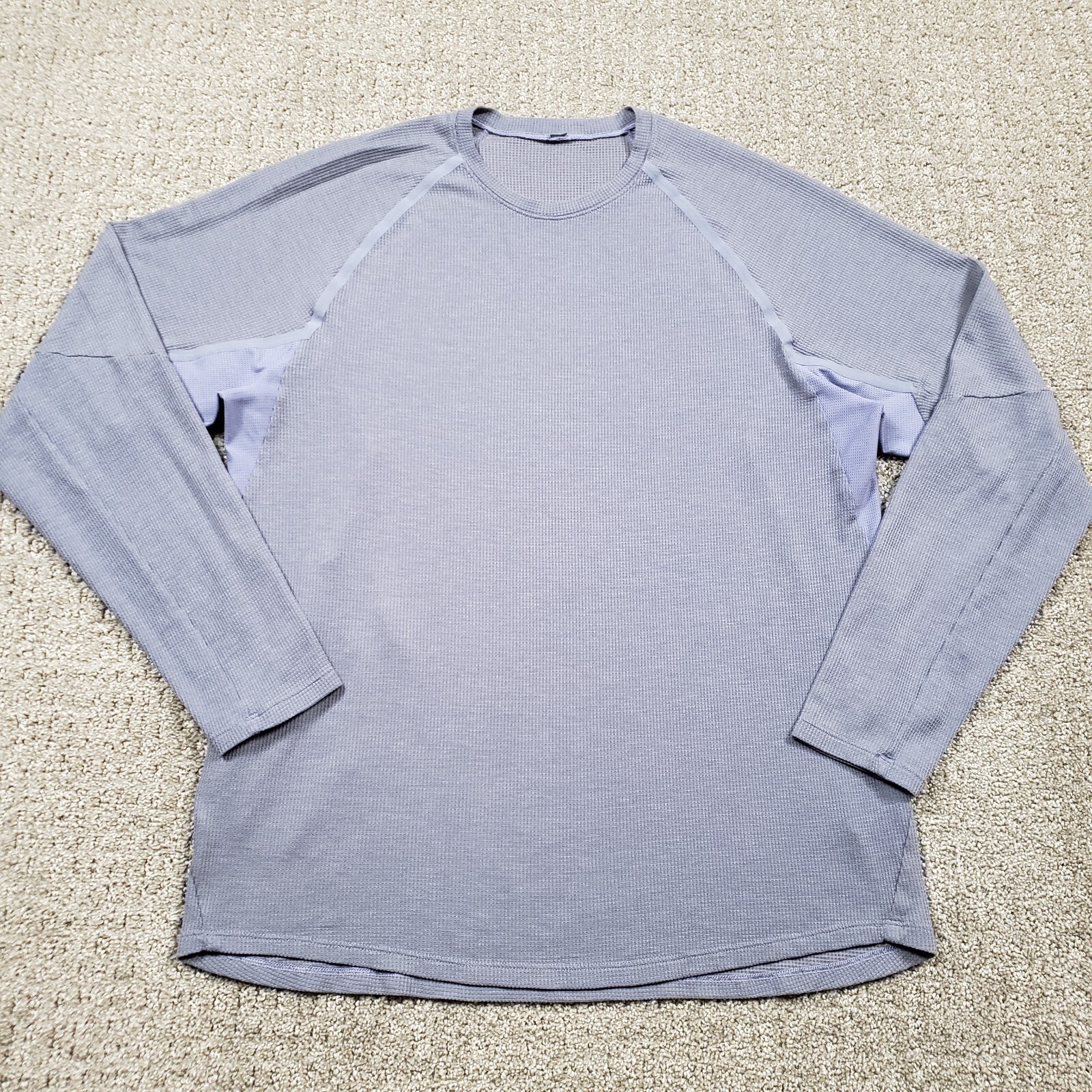 Lululemon Shirt Mens Large Ventilated Hiking Long Sleeve Shirt Peri Purple gallery
