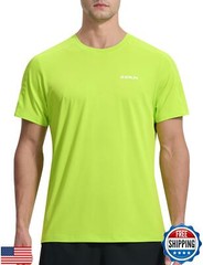 EZRUN Men’s Lightweight Short Sleeve T-Shirt Quick Dry Workout Running Athlet