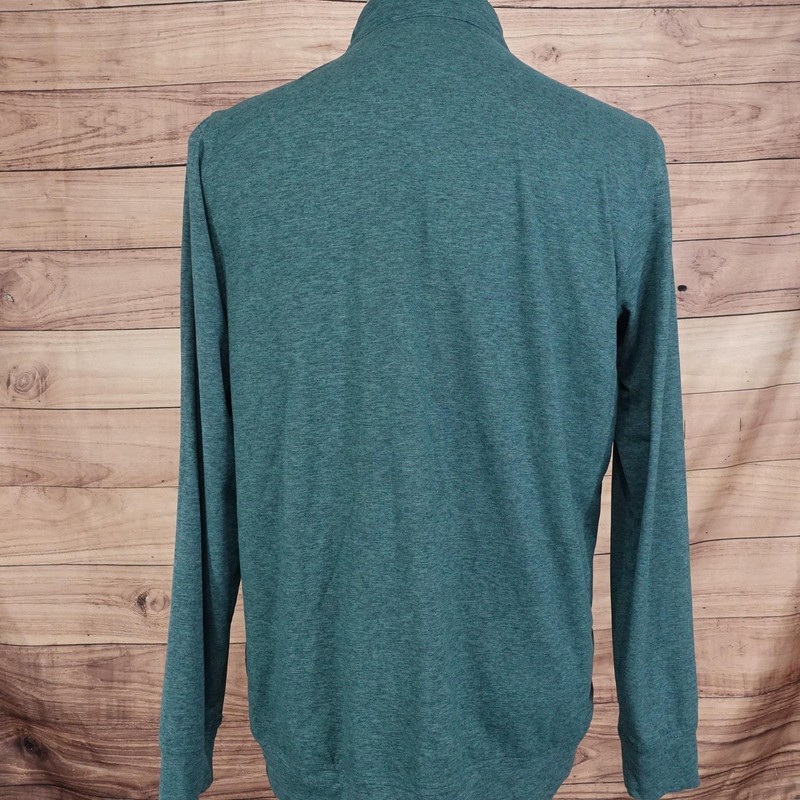 Tailorbyrd Pullover Sweater M Green 1/4 Zip Lightweight Stretch Tagless Casual gallery