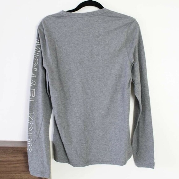NWT Authentic Michael Kors Long Sleeve Ash Melange Gray Men Shirt Size Small gallery