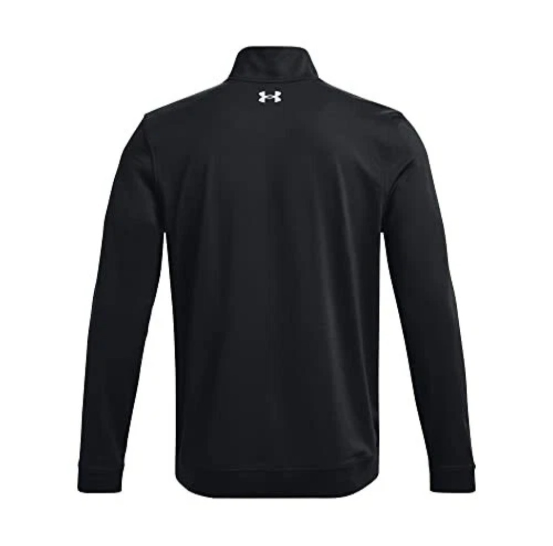 Under Armour Storm Midlayer 1/2 Zip Golf Pullover Black Fuse Teal - Men's 2XL gallery