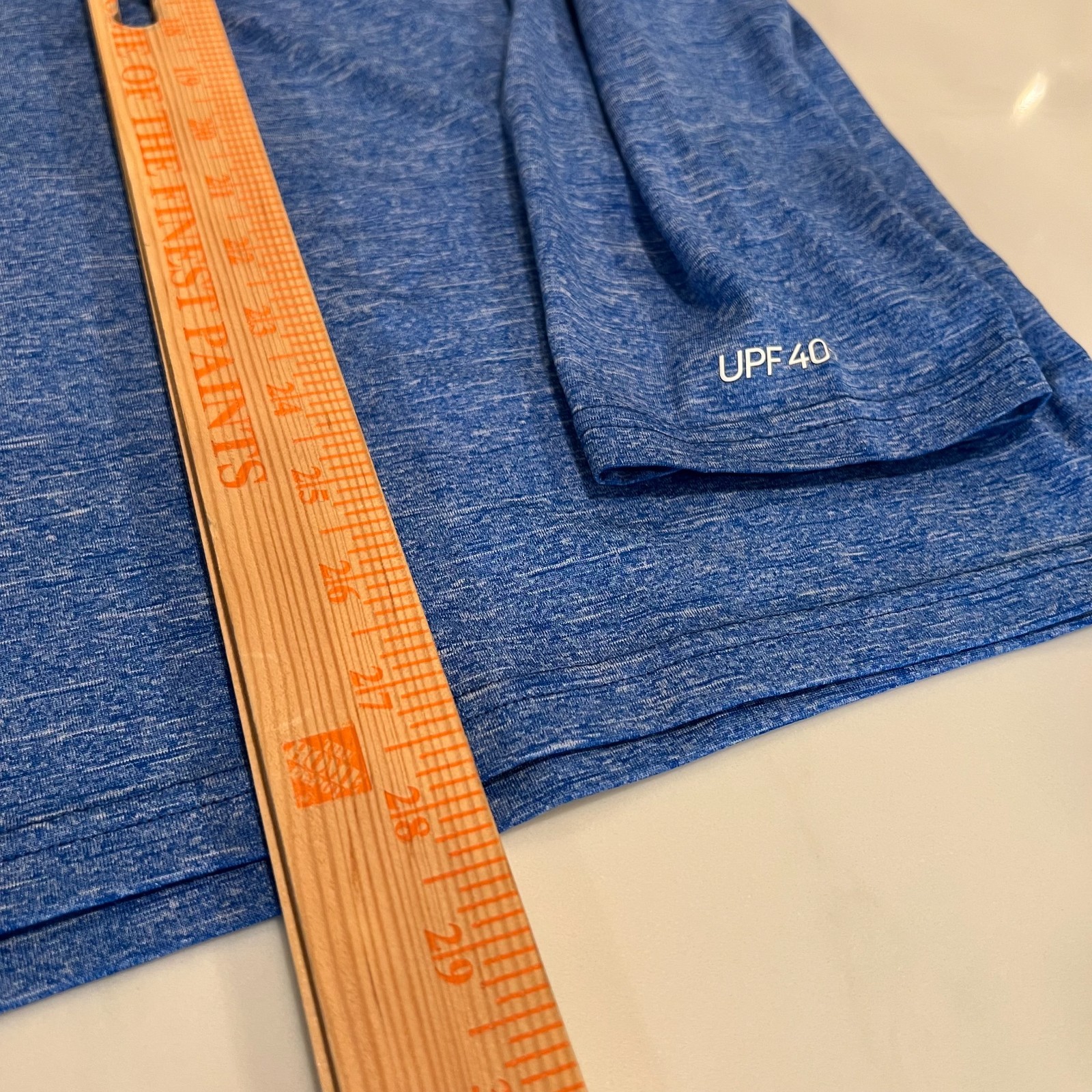 Nike Swim Men's Heather Blue Long Sleeve Performance Dri-Fit Shirt Size XXL gallery