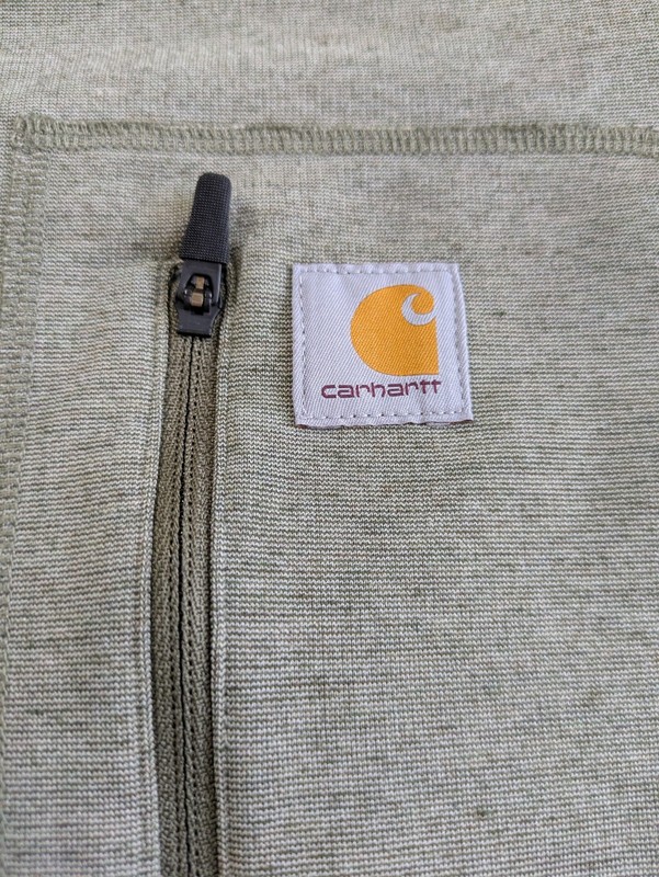 Carhartt Force Pullover Mens 2XL Green 1/4 Zip Long Sleeve Work Shirt Stretch gallery
