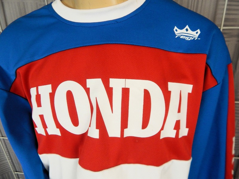 Honda Reign VMX Vintage Collection Motocross Jersey Blue Red White Size XL gallery