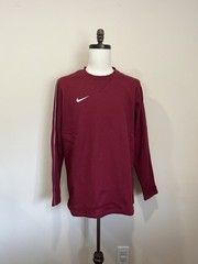 NWT Nike Coaches Crew Top Fleece Pullover Burgundy Men’s Large FJ9547-610