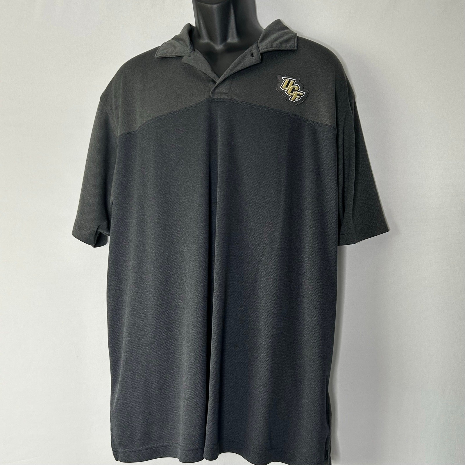 UCF Knights Rivalry Threads Polo Shirt Gray Black Colorblock Men’s 2XL gallery