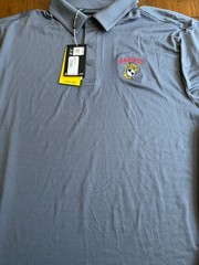 Under Armour Mens US Marine Corp Hooded 2XL ShortSleeve Loose Grey Polo