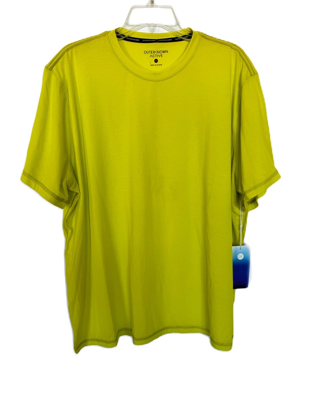 Outerknown Active Men’s Tee Size XXL NWT Neon Yellow Recycled Polyester gallery