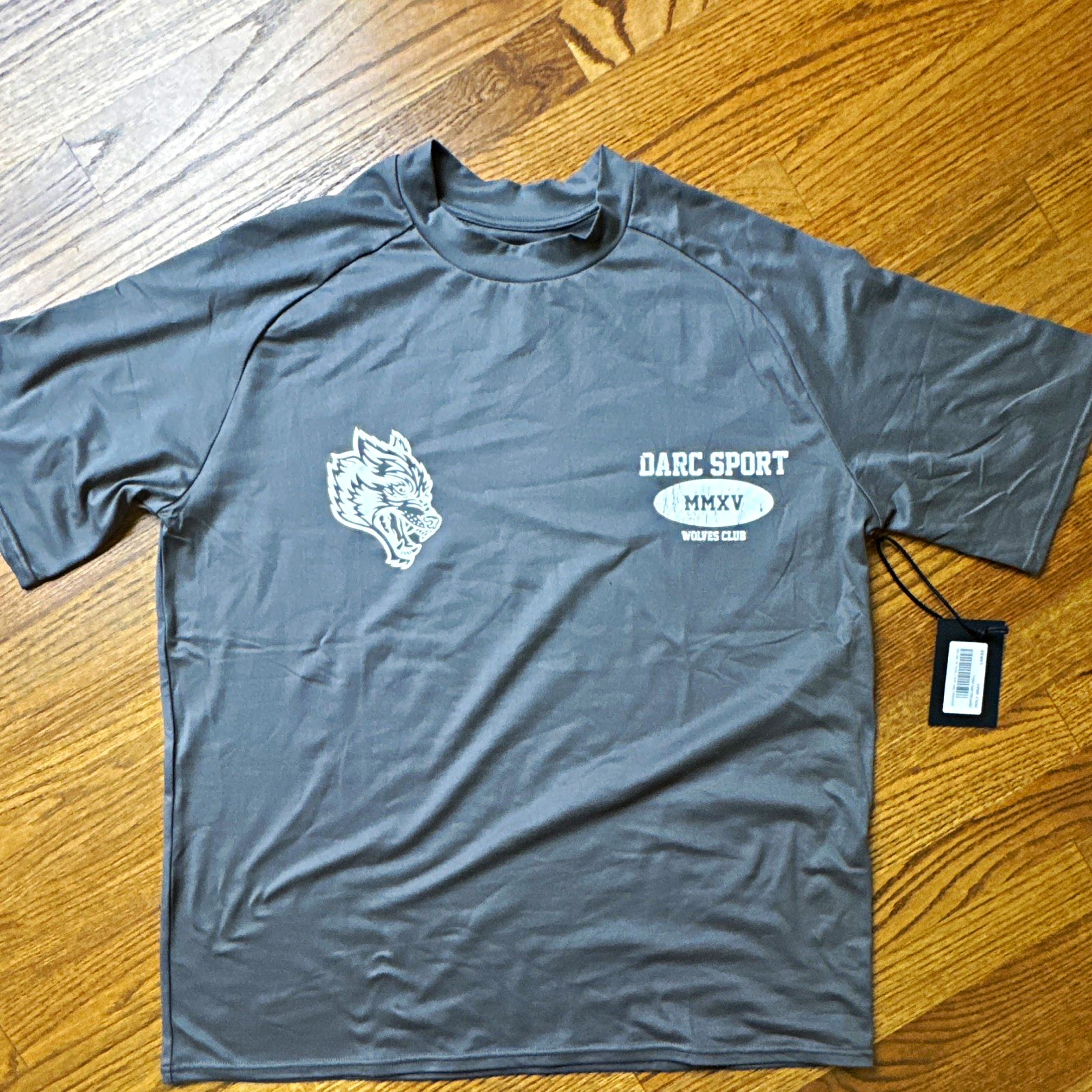 Darc Sport Dry Wolf Raglan Crew Neck T-Shirt Gray Men’s L gallery
