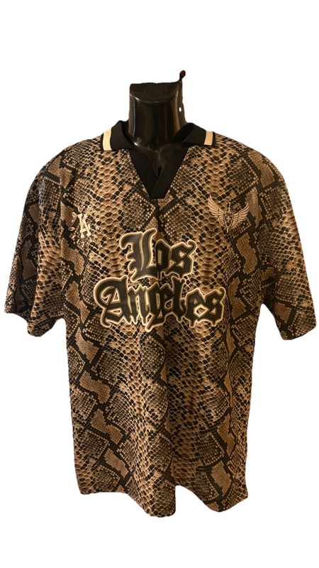 NWT SANTIS STUDIO Snake LA Johnny Soccer Jersey Short Sleeve,SIZE L#26 gallery