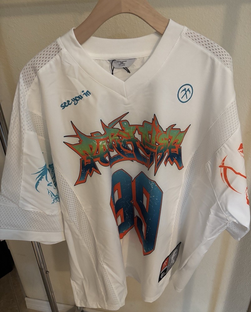 NWT Men’s Jordan Craig Street League Football Jersey (White) Size 3XL
