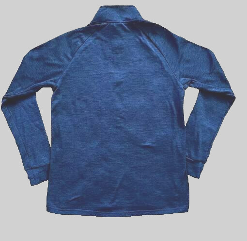 Skora Men's Pullover Workout Shirt Blue 1/4 Zip Top Qwick Dry gallery
