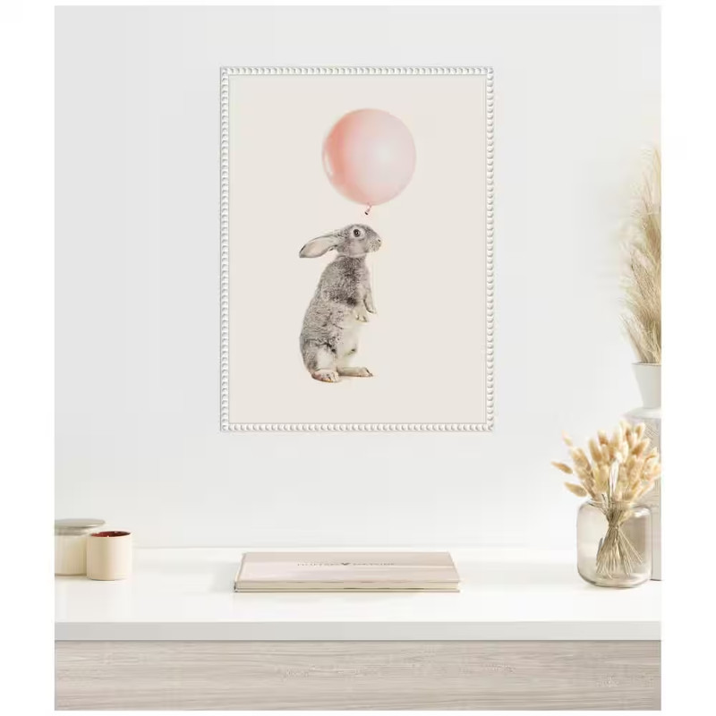 Sylvie the Bunny and the Pink Balloon by July Art Prints Animals Framed Art Prin gallery