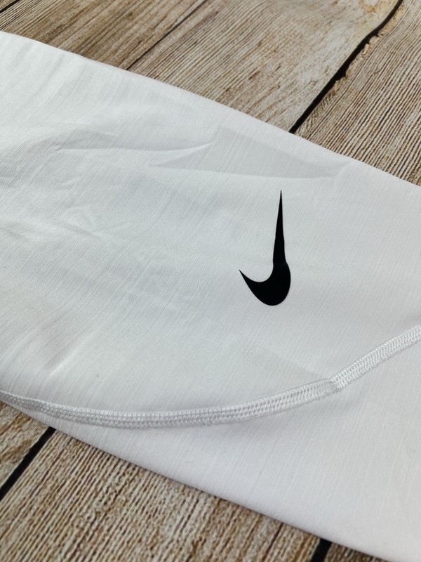 Mens Nike Pro Warm Compression Training Tights 838038-100 White Grey Size XL gallery