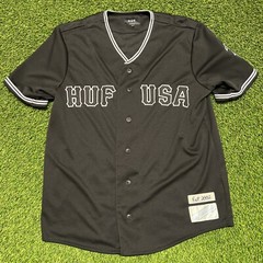 HUF USA Baseball Jersey Black Medium