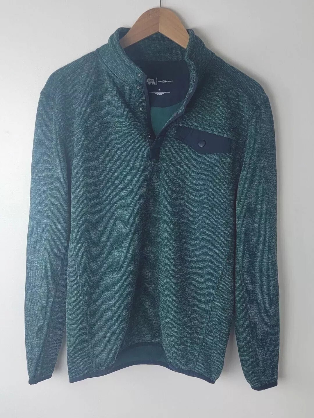 Onward Reserve Mens Pullover Small Botanical Garden Green Golf Performance gallery