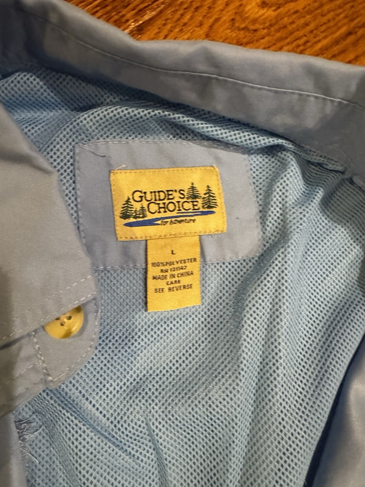 Guides Choice Button Up Fishing Shirt Mens Large Long Sleeve Jeanette’s Pier gallery