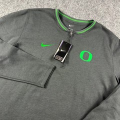 Nike Oregon Ducks Pullover Mens XL Grey Quarter Zip Dri-FIT HJ8259-060 NCAA Fan
